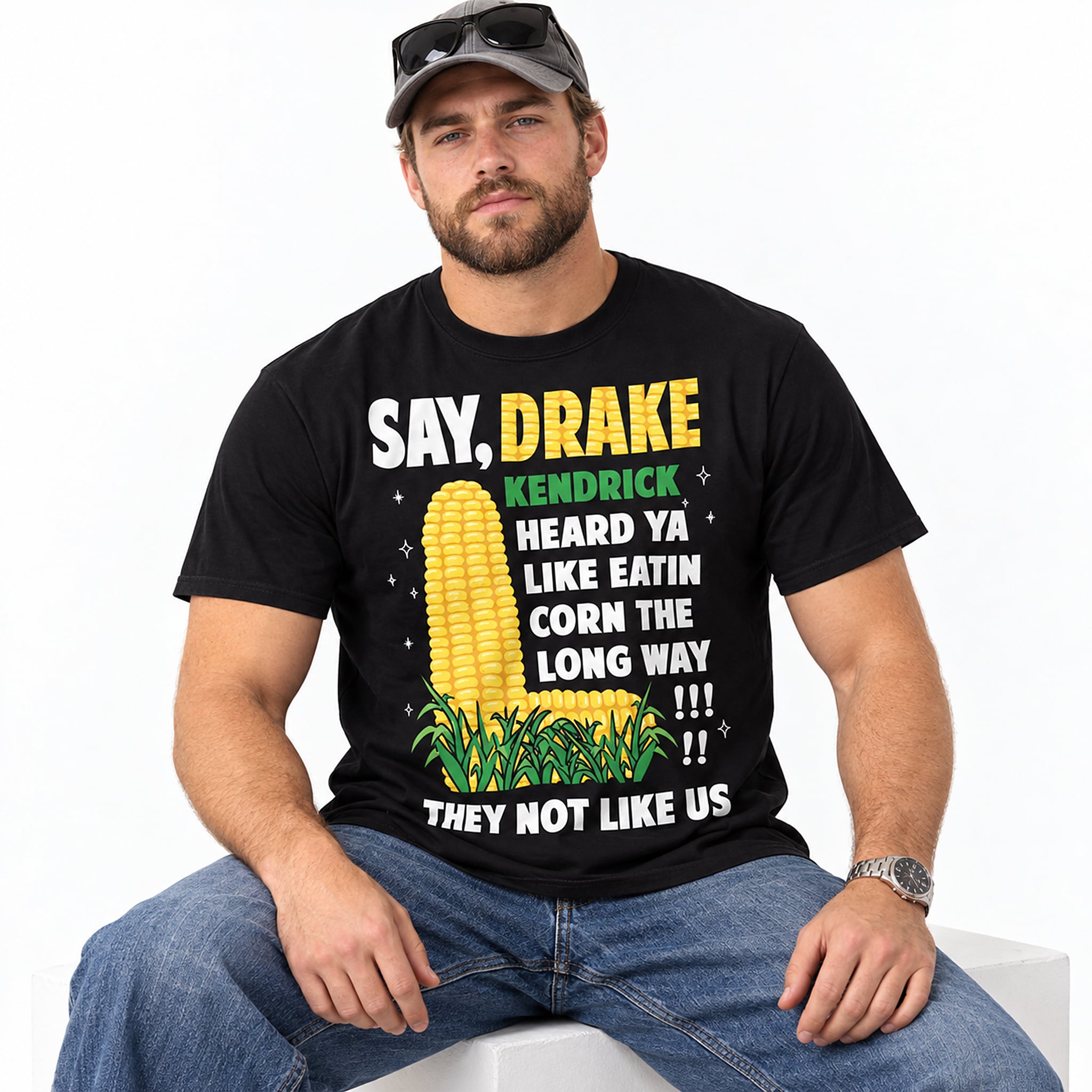 Say Drake Kendrick Heard Ya Like Eatin Corn The Long Way They Not Like Us Shirt 3 Say Drake Kendrick Heard Ya Like Eatin Corn The Long Way They Not Like Us Shirt 3