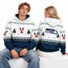 Seahawks Reindeer and Tree 2026 Christmas Hoodie 2