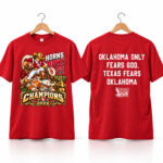 Sooners Horns Down Oklahoma only fears God Texas fears Oklahoma 2026 Shirt