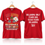 Sooners Red River Rivalry The River Runs Red 2026 Shirt