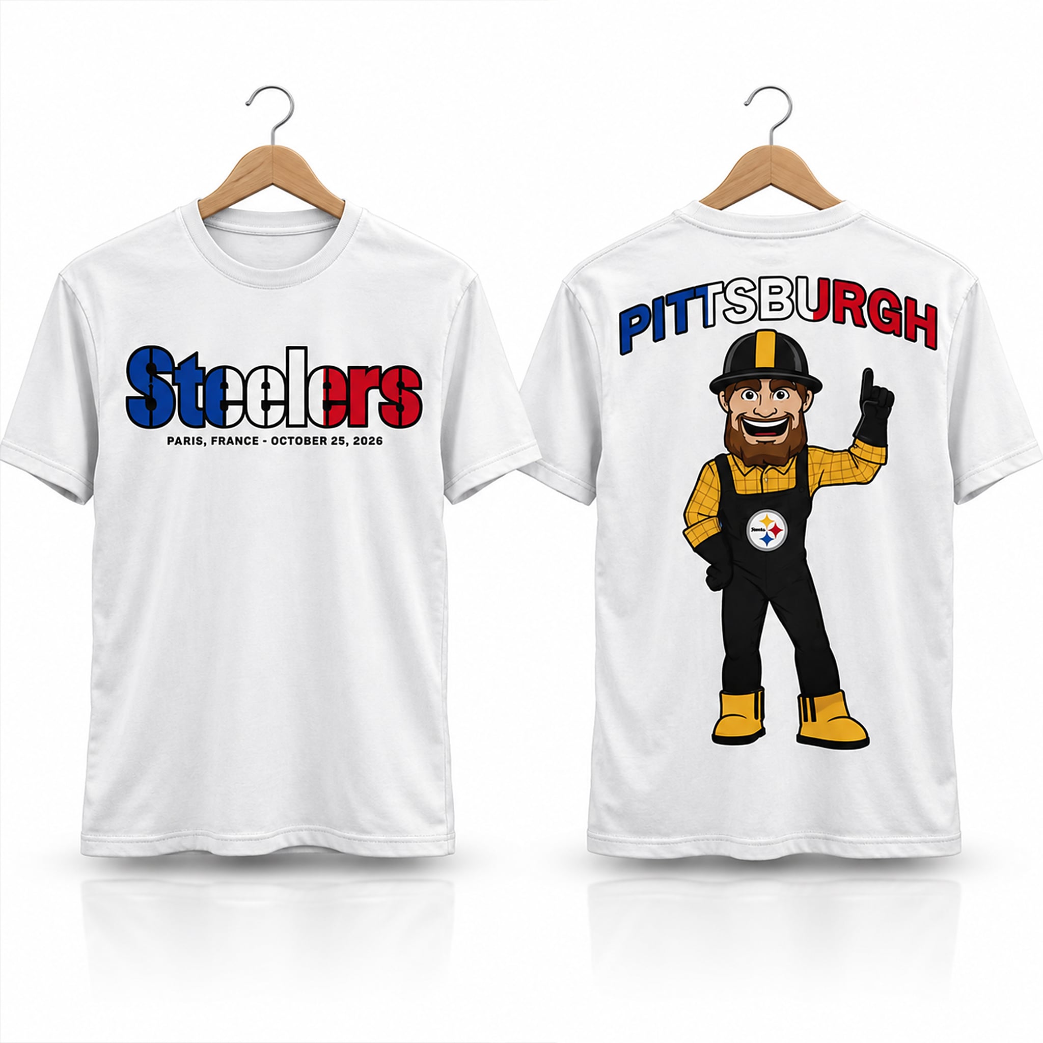 Steelers Paris Game October 25 2026 Shirt 1 Steelers Paris Game October 25 2026 Shirt 1