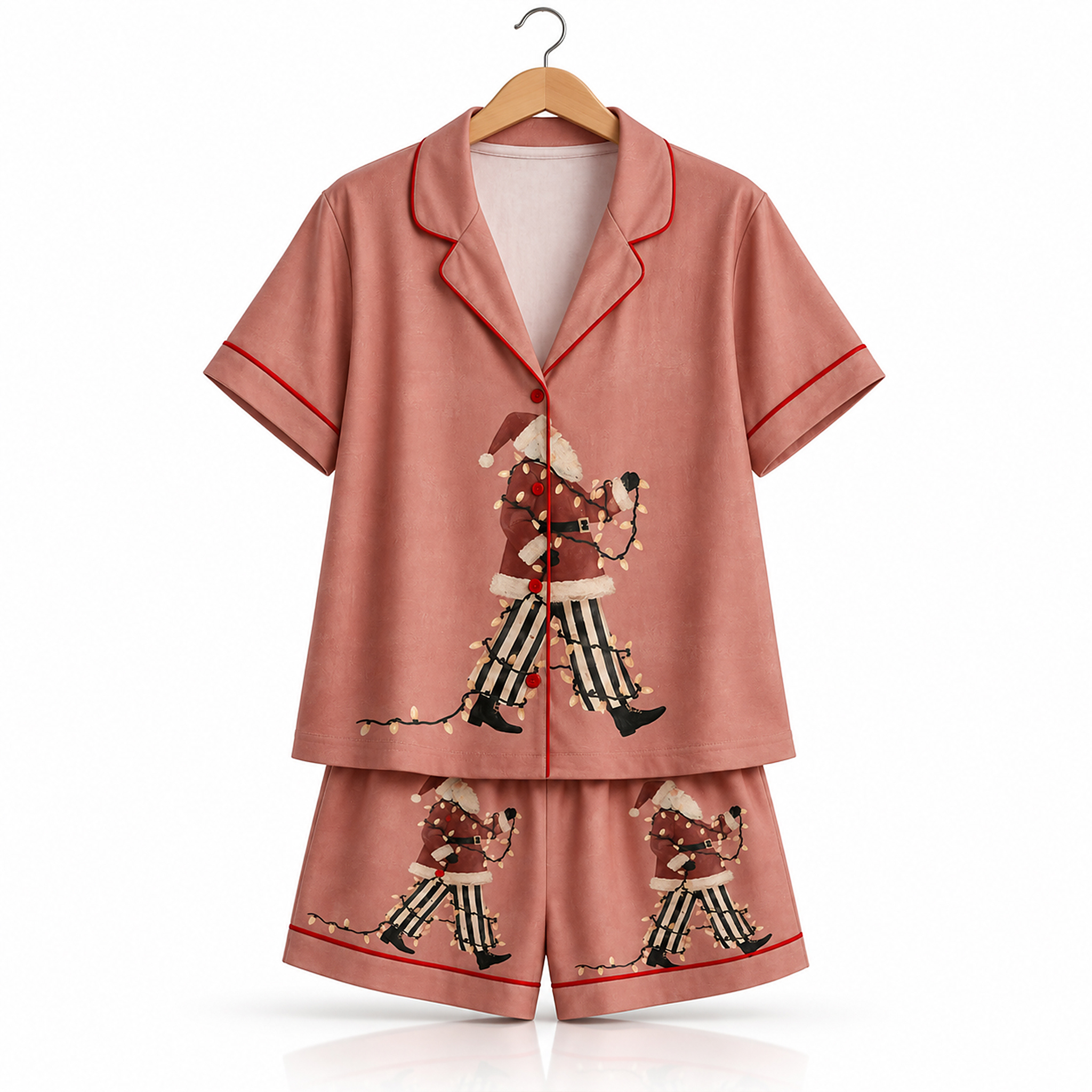 String Light Christmas Santa Pajama Set 1 String Light Christmas Santa Pajama Set 1