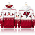 TB Buccaneers Reindeer and Tree 2026 Christmas Hoodie