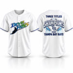 TB Rays Three Titles American League Champions 2026 Jersey
