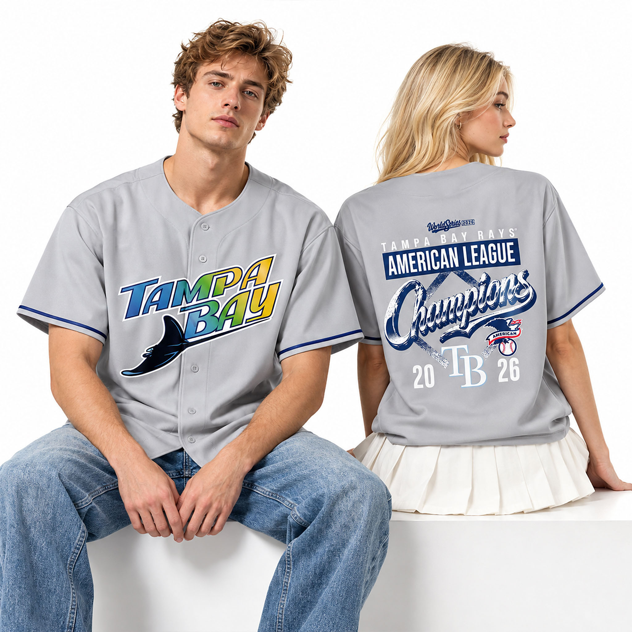 TB Rays World Series American League Champions 2026 Jersey 2 TB Rays World Series American League Champions 2026 Jersey 2