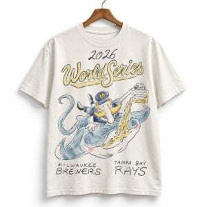 Brewers vs Rays 2026 World Series First Timer Beisbol Finals Shirt 1