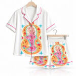 Vintage Queen Of Country Music Dolly Christmas Pajama Set