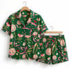 Western Disco Ball Cocktail Mahjong Game Night Party Pajama Set 2