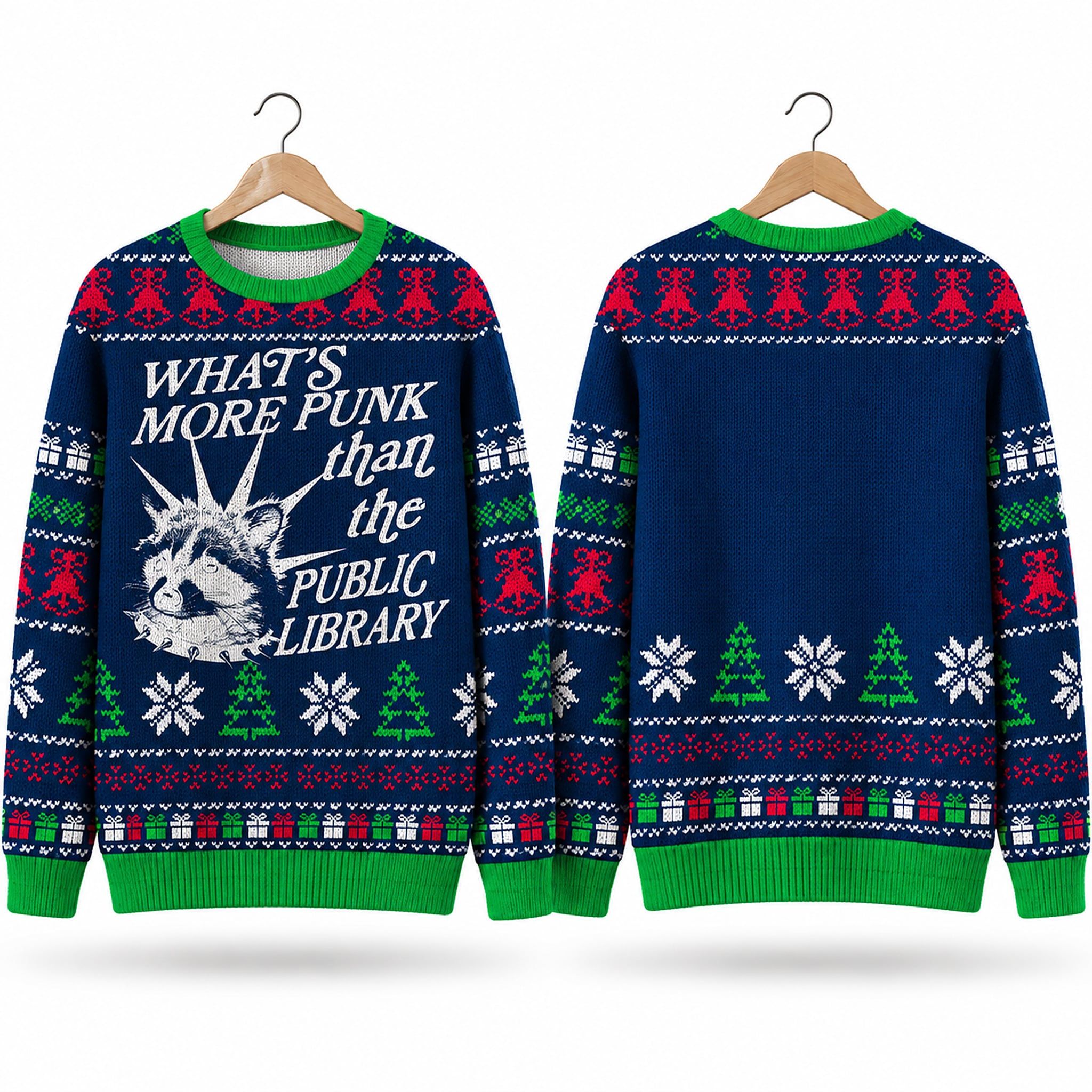 What's More Punk Than The Public Library Ugly Sweater 2026 Christmas 1 Whats More Punk Than The Public Library Ugly Sweater 2026 Christmas 1