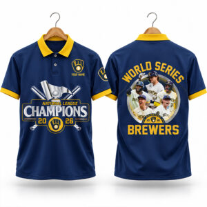 Brewers National League Champions World Series 2026 Polo Shirt 1