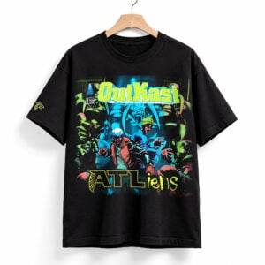 Falcons Outkast 30th Anniversary ATLiens Album Cover Shirt 1