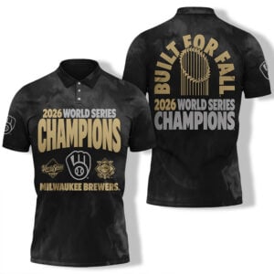 Brewers 2026 World Series Champions Built For Fall Polo Shirt 1