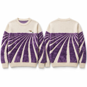 2026 Field Landscape Lavender Ugly Christmas Sweater 1