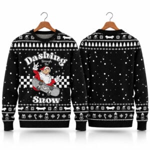Dashing Through The Santa Snow Ugly Sweater 2026 Christmas 1