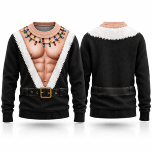 Funny Muscle Ugly Sweater 2026 Christmas 1