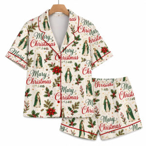 Mary Christmas Religious Christmas Pajama Set 1